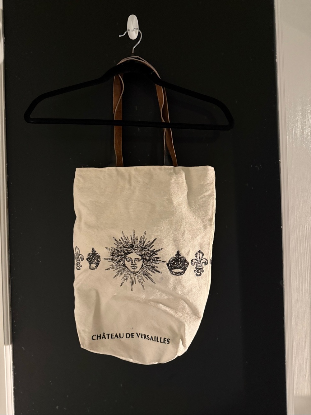 Château de Versailles Cream Canvas Tote Bag